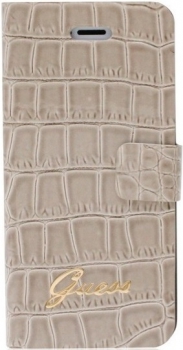 Чехол для iPhone 5/5S Guess Book Croco Beige Чехол для iPhone 5/5S Guess Book Croco Beige